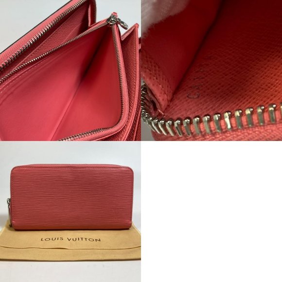 LOUIS VUITTON Epi Zippy Wallet Zip Around Long Wallet Epi Leather pink - Picture 12 of 12